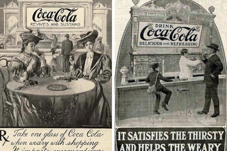 Anuncio antiguo de Coca Cola